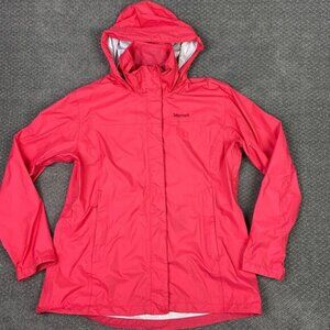 Marmot Jacket Women's XL Pink PreCip Eco Rain Waterproof Hooded
